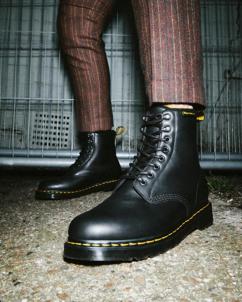 Dr Martens 1460 Pascal Warmwair Læder Snørestøvler Dame Sort | DK 191RVD